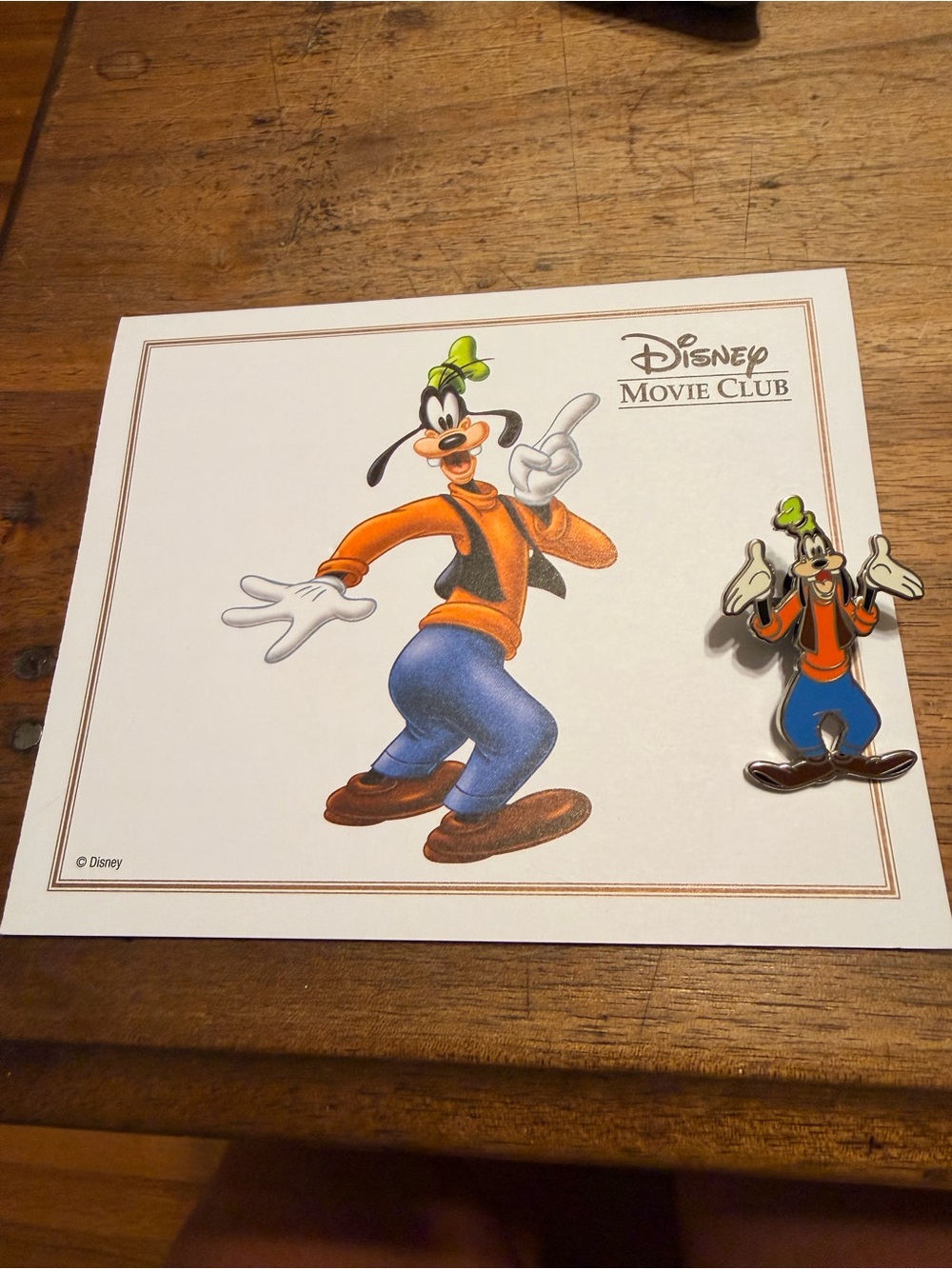 Disney Goofy Enamel Pin with Orange Jacket and Blue Pants